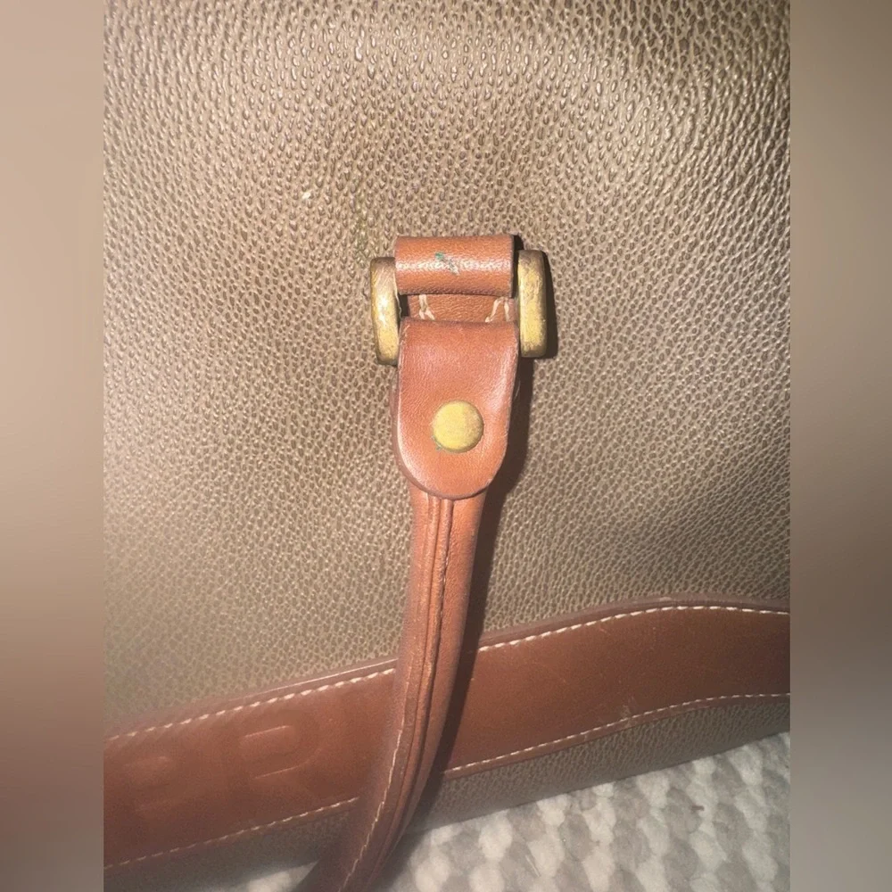 Esprit Tan and Brown Canvas Bag